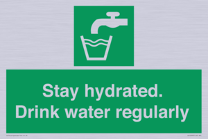 Stay hydrated. Drink water regularly 